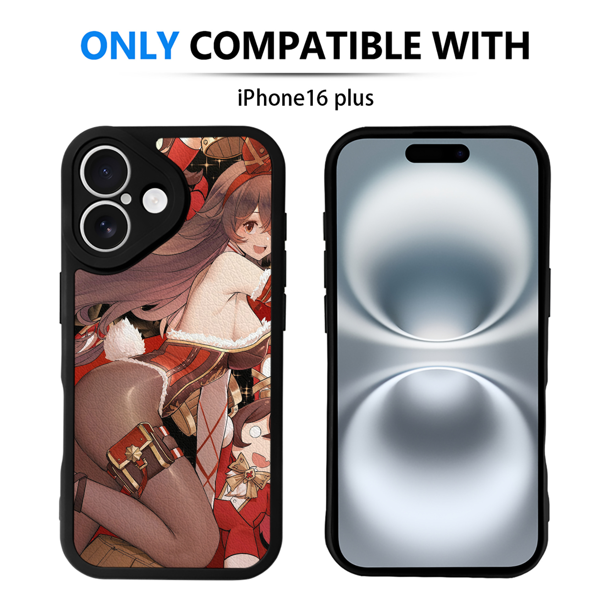 げんし神 genshin 【iPhone 16シリーズ対応】シリコンスマホケース（レザー調） 材質：シリコン